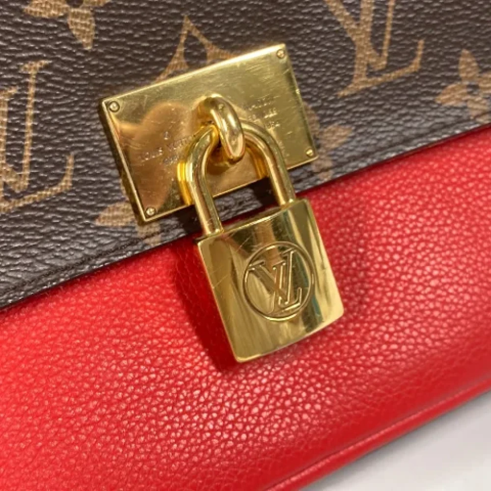 Louis Vuitton Vintage Pre-owned Cotton louis-vuitton-bags Red Dames