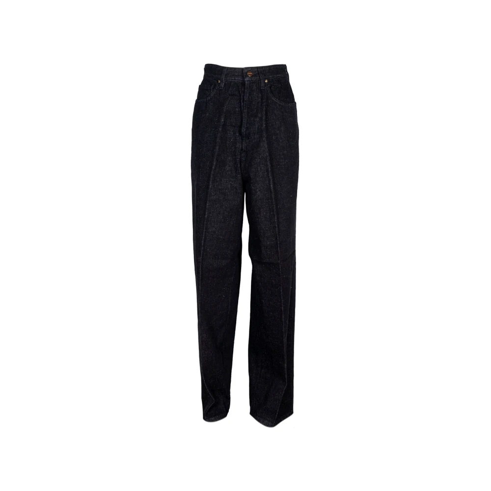 Don The Fuller Stijlvolle Wide Jeans voor Mannen Black Dames