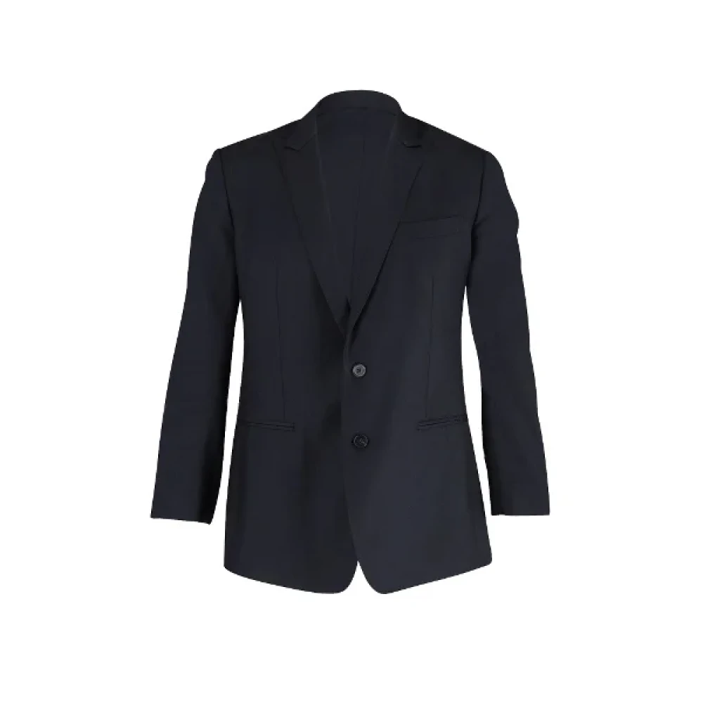 Dolce & Gabbana Pre-owned Wool outerwear Blue Dames