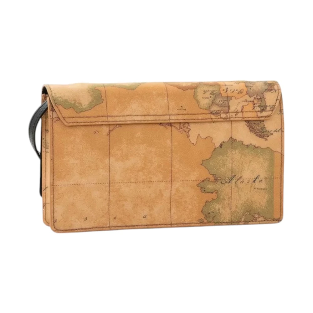 Alviero Martini 1a Classe Elegante 3D Geo Pochette Tas Zwart Beige Dames