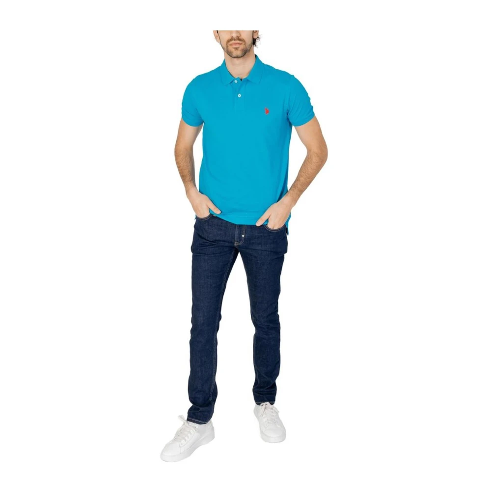 U.s. Polo Assn. Blauw Katoenen Polo Shirt Collectie Blue Heren