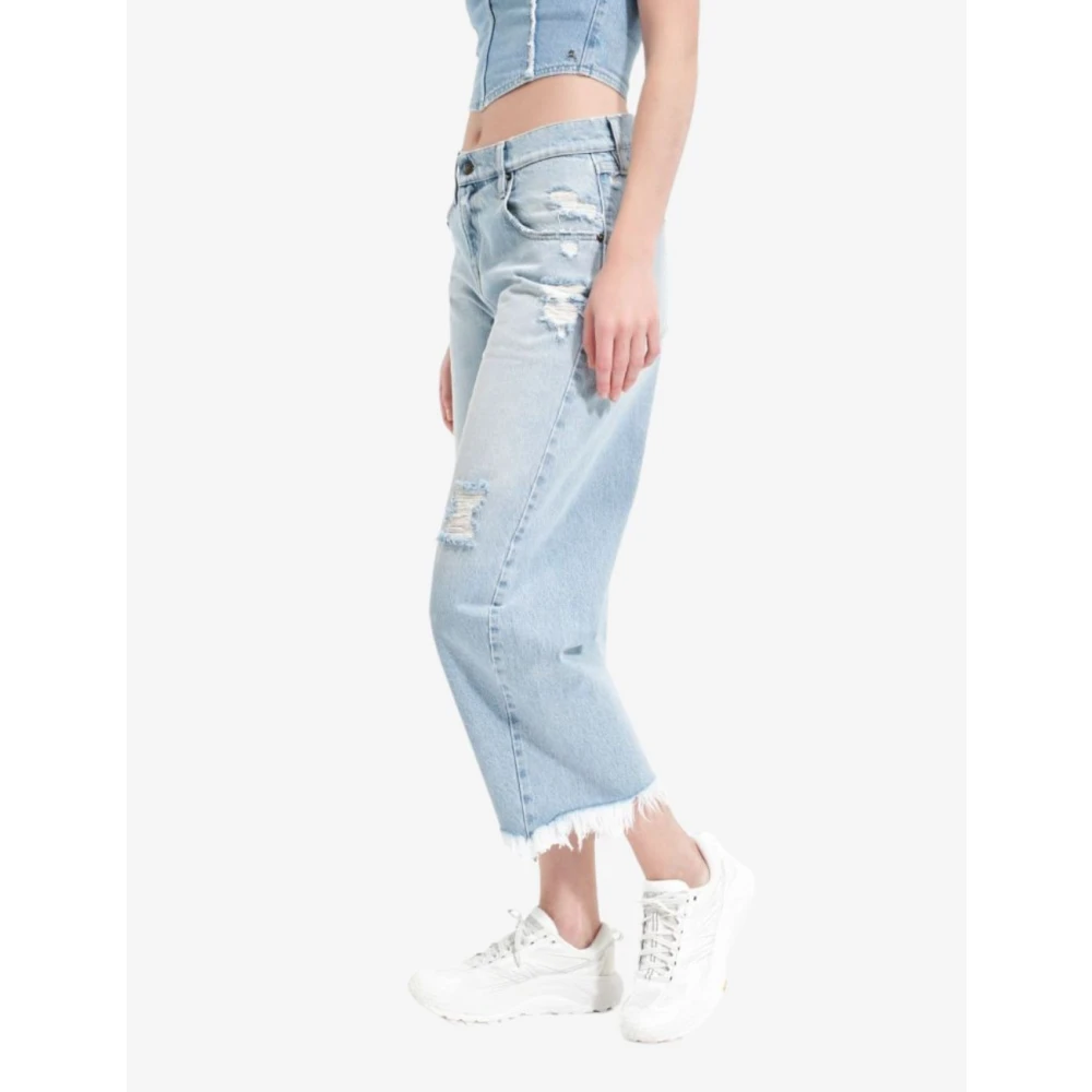 Cycle Lage taille jeans super aansluitende crop Blue Dames