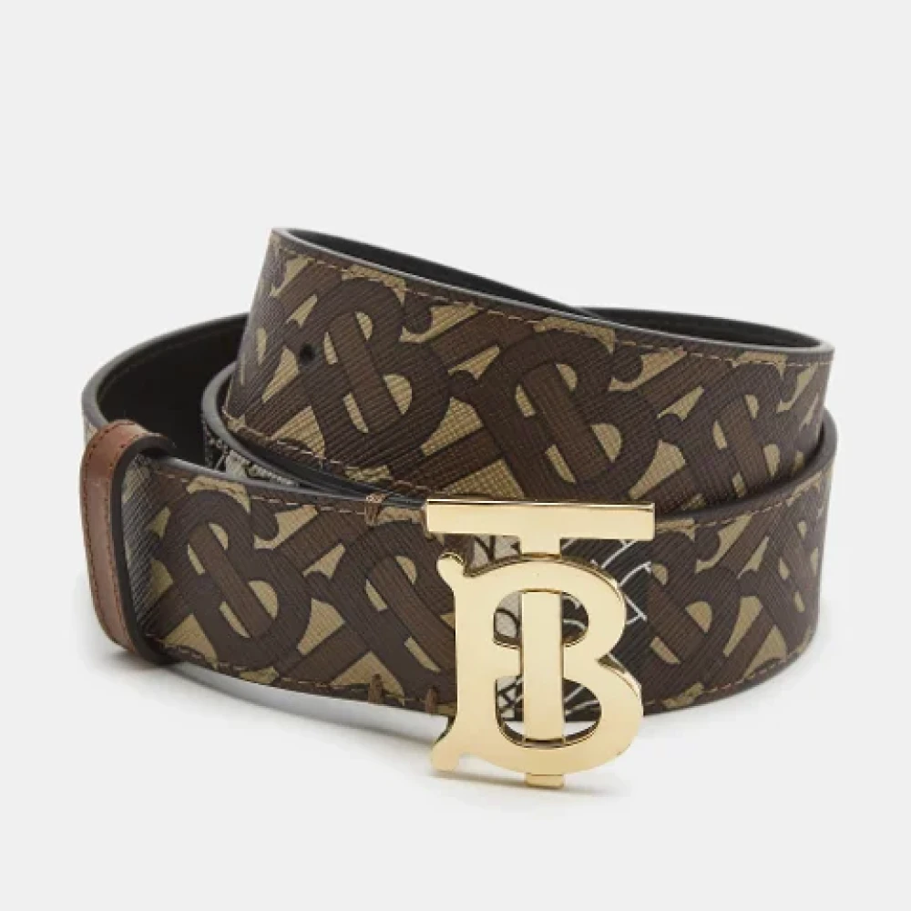 Burberry Vintage Pre-owned Coated canvas belts Brown Dames