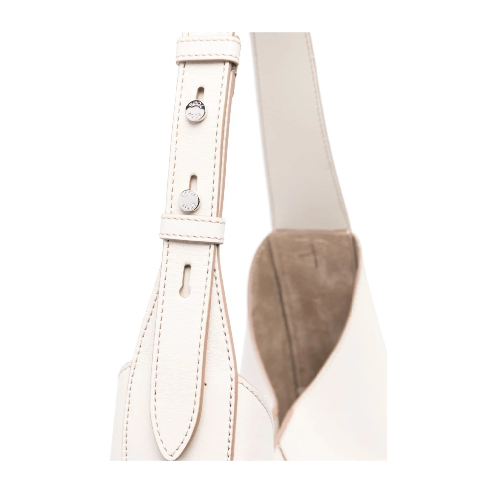 TOD'S Witte Schoudertas met Afneembare Pouch White Dames