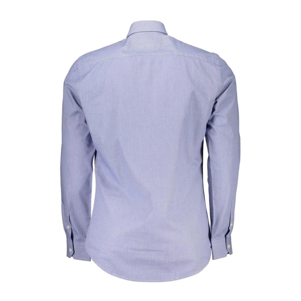 Harmont & Blaine Klassieke katoenen overhemd met Franse kraag Blue Heren
