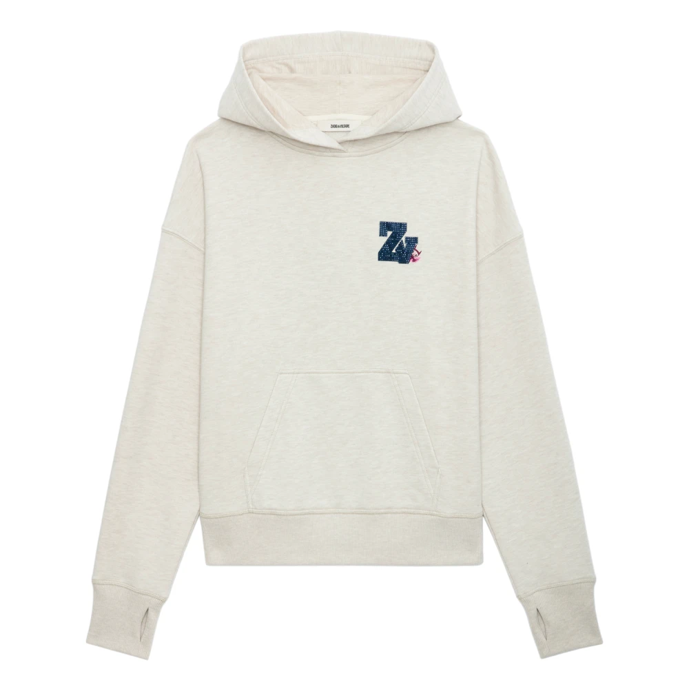 Zadig & Voltaire Devil Strass Sweater Beige Dames