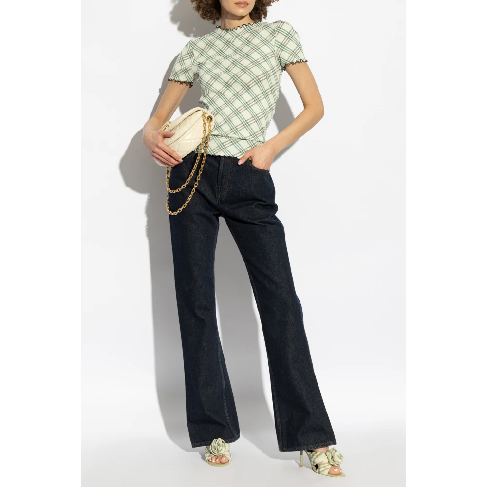Burberry Top met ruitpatroon Green Dames