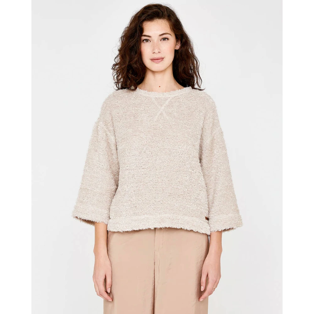 Moscow Jensie Sweatshirt Beige Dames
