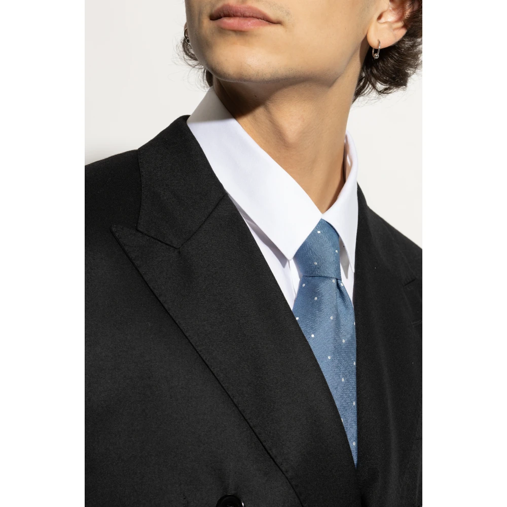 Paul Smith Stropdas met stippenpatroon Blue Heren