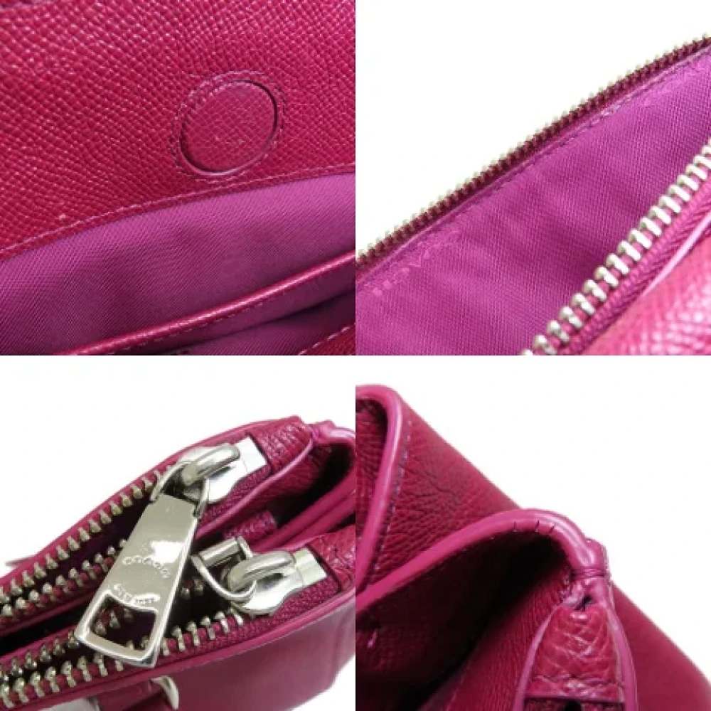 Coach Pre-owned Leather handbags Brown Dames