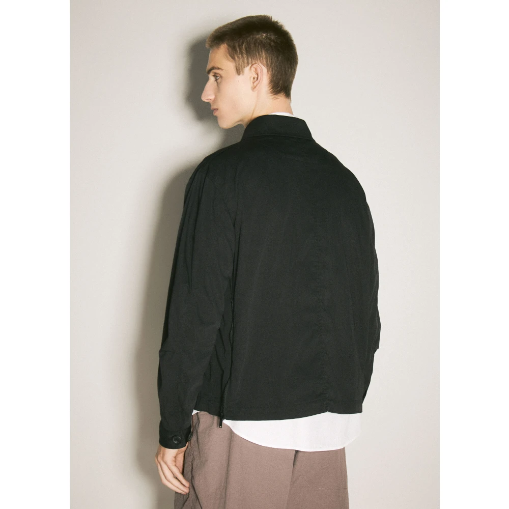 Undercover Logo Patch Twill Overshirt Black Heren