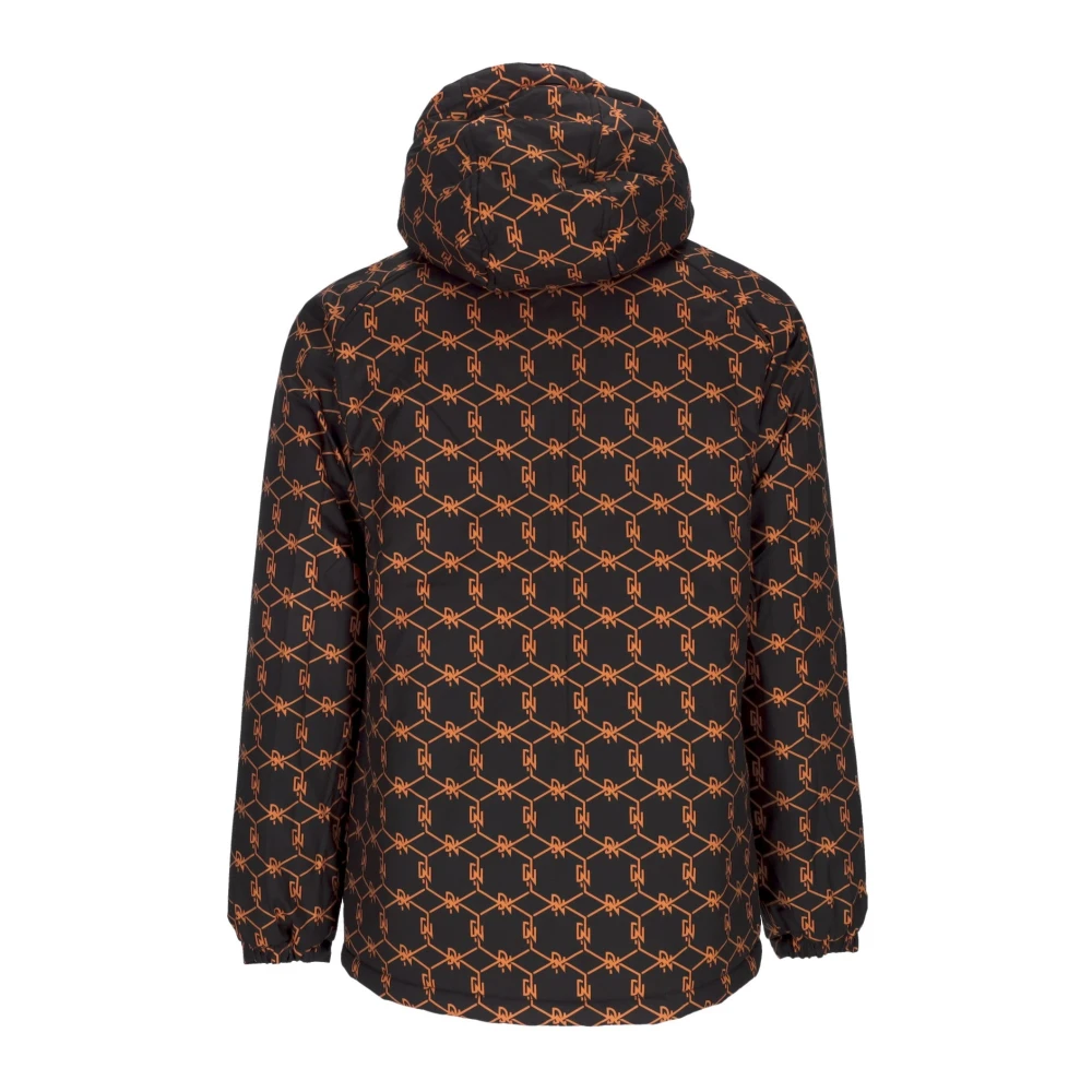 Dolly Noire Zwarte Monogram Omkeerbare Gewatteerde Jas Black Heren