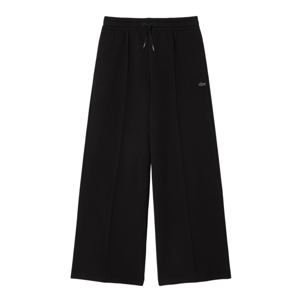 Lacoste Svart Wide Fit Jersey Sweatpants