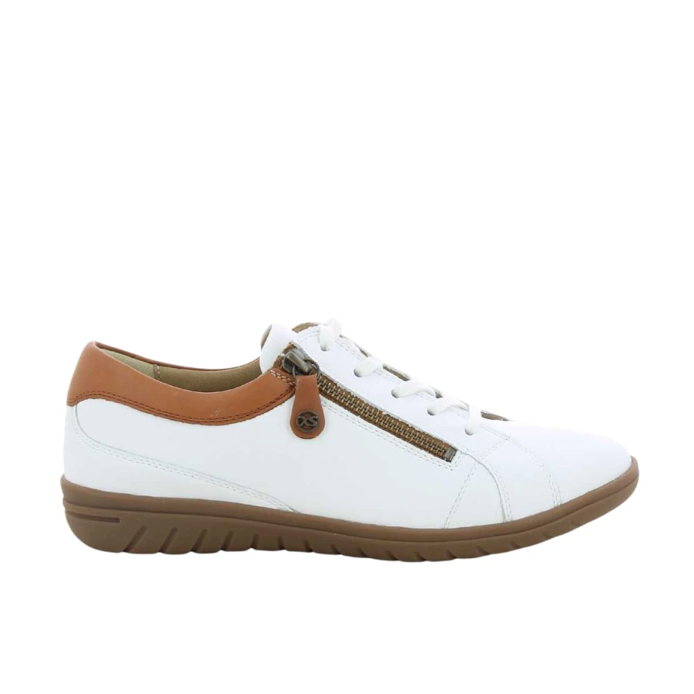 Hartjes Casual Cognac Damesschoenen Dames Schoenen Wit
