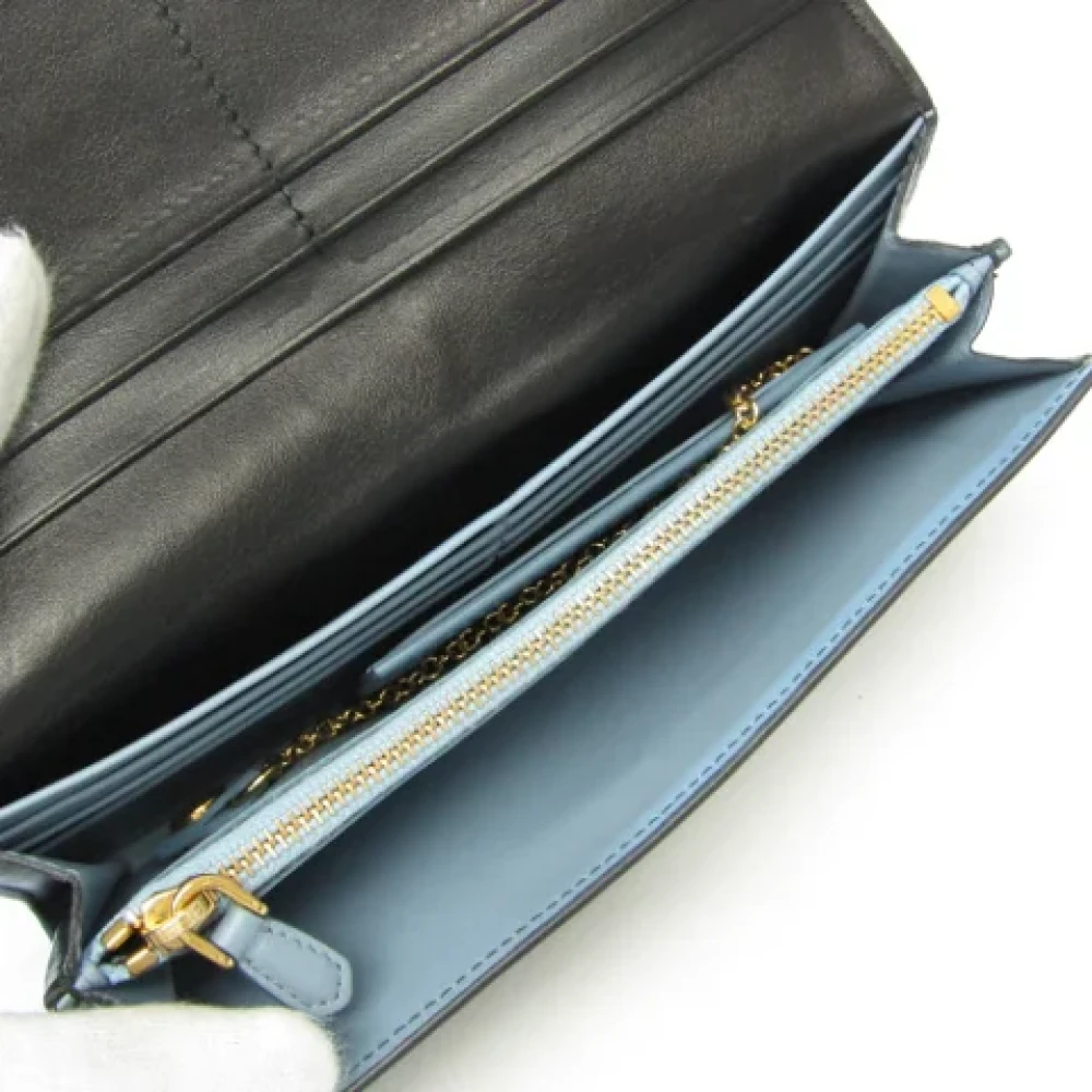 Prada Vintage Pre-owned Leather wallets Black Dames