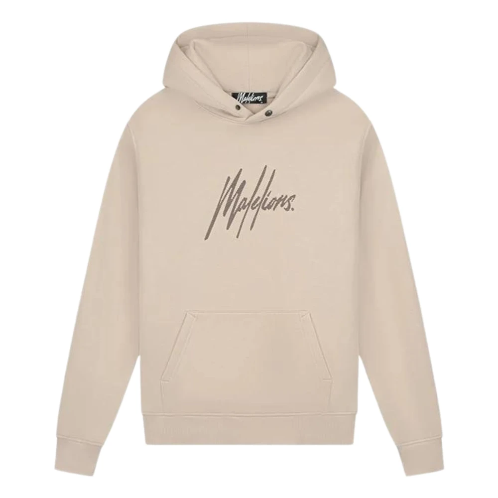 Malelions Beige Hoodie Mm1-Aw24-05 Herenlions Beige Heren