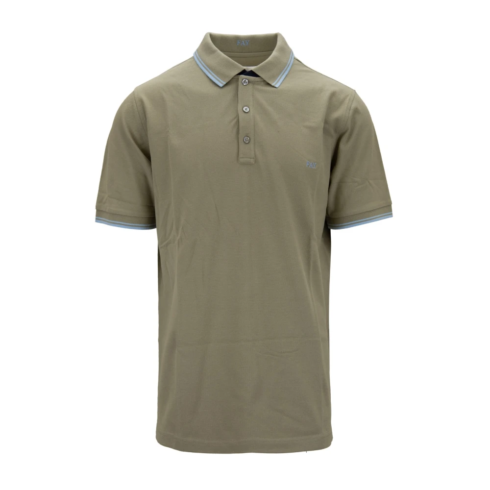 Fay - Tops > Polo Shirts - Green - Fay - Modalova