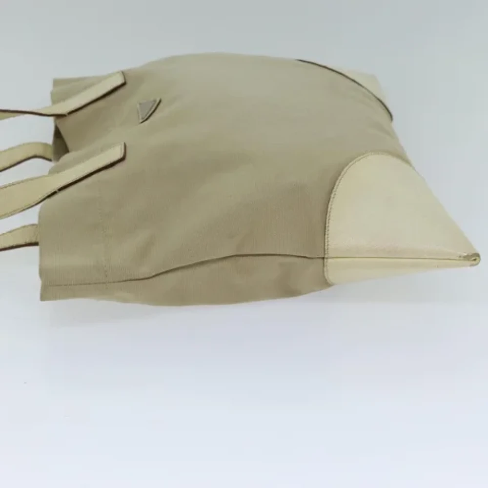Prada Vintage Pre-owned Canvas totes Beige Dames