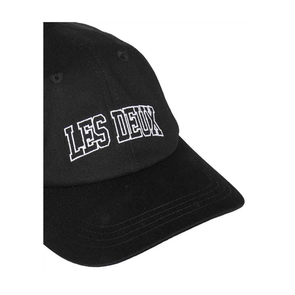Les Deux Baseballpet met Contrasterend Logo Black Heren