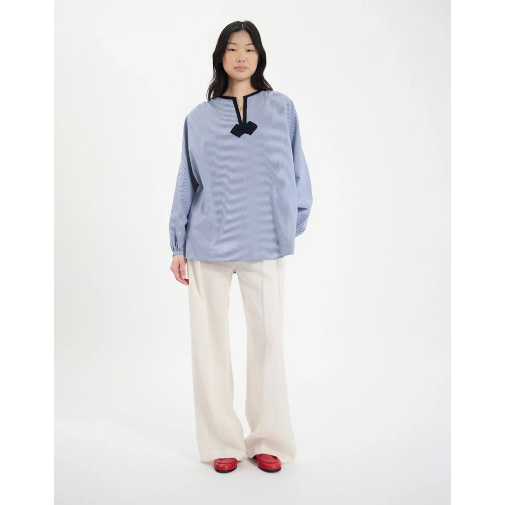 Ines De La Fressange Paris Blouses & Shirts Blue Dames