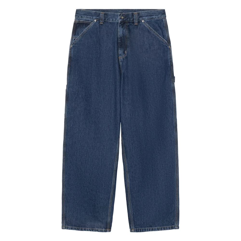 Carhartt Wip Men's Blue Belmont Trousers - Loose Fit Jeans - L - Jeans