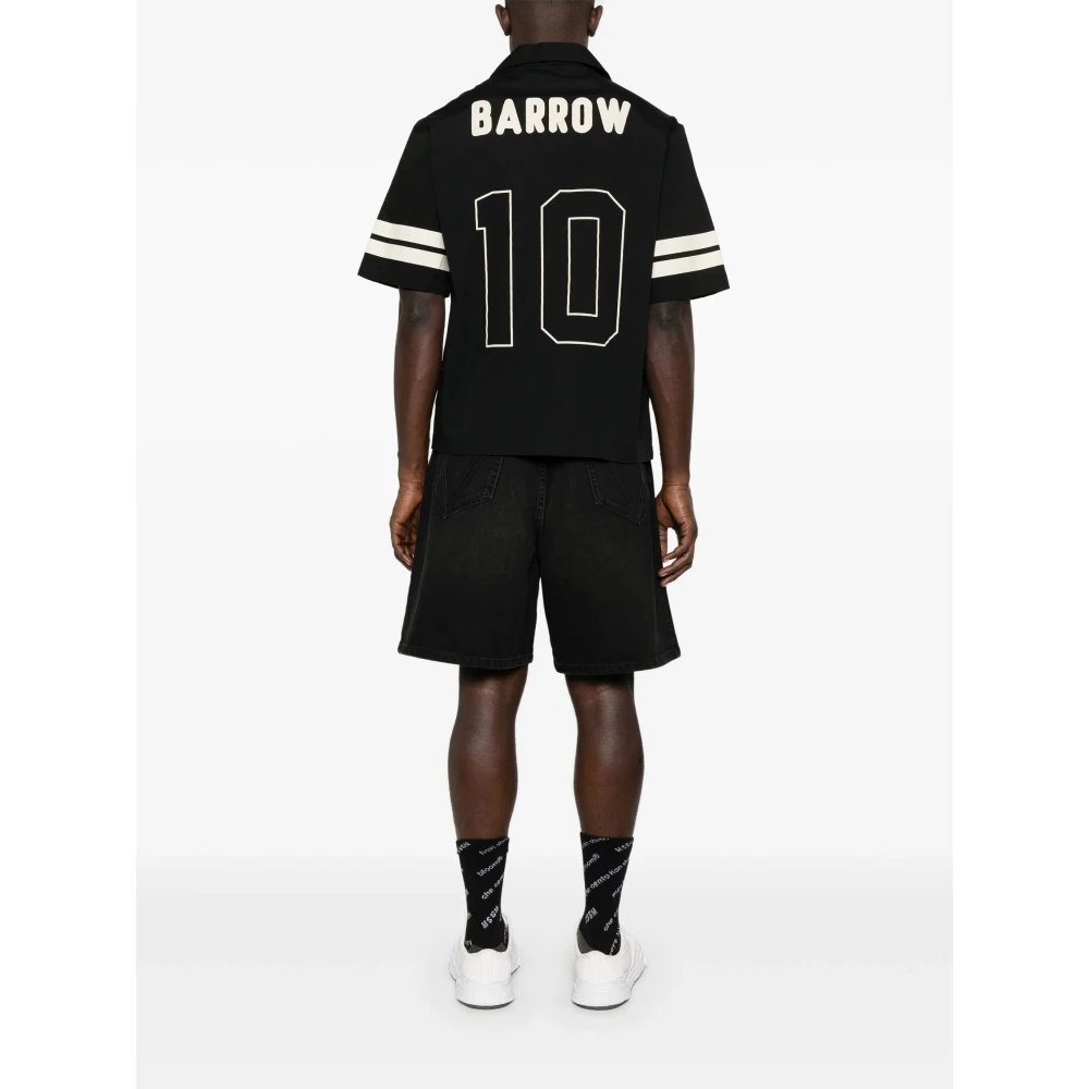 Barrow Poplin Overhemd Black Heren