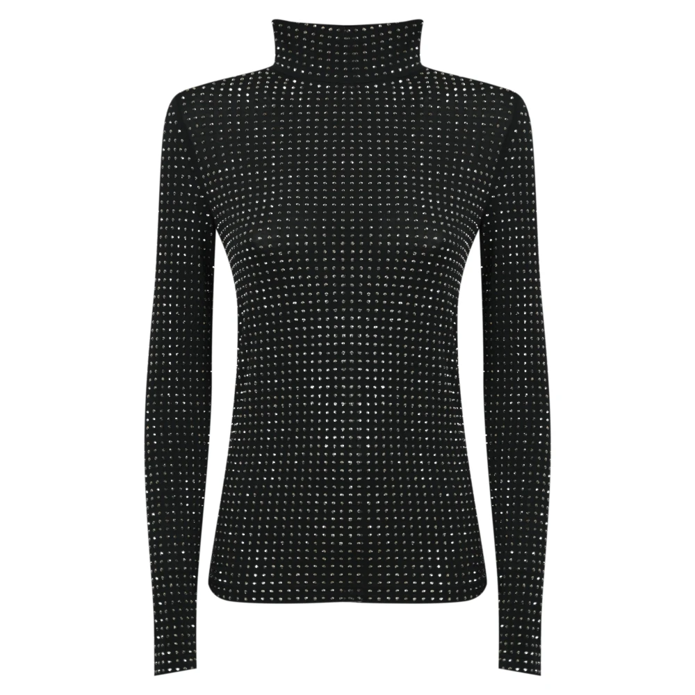 Pinko Zwarte coltrui met Stass Black Dames