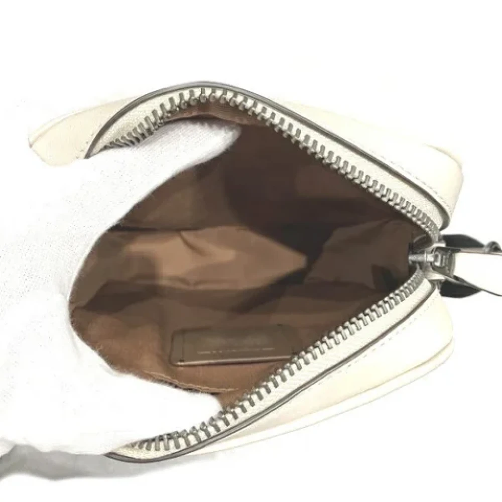Coach Pre-owned Linen shoulder-bags Beige Heren