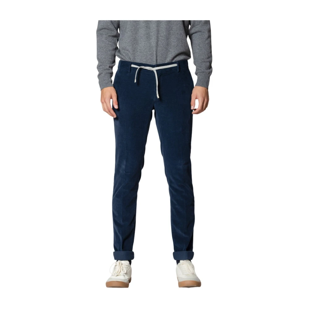 Mason's Homme Bleu - New York String Chino Jogger - Pantalons - Taille: Xs