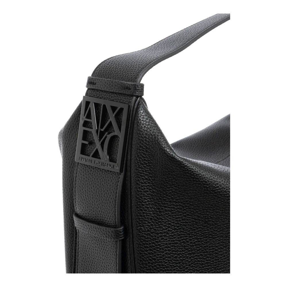 Armani Exchange Stijlvolle Tote Bag met Rits Black Dames