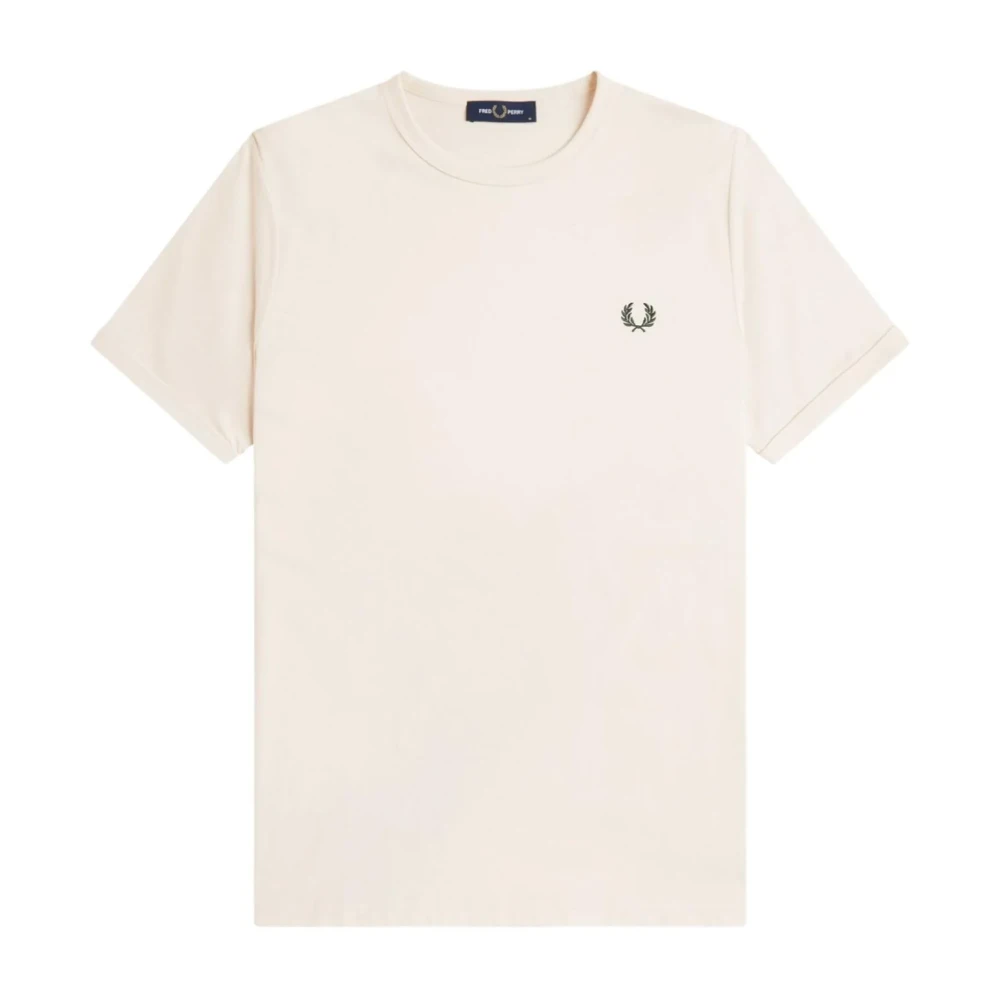 Fred Perry Men's Beige Ringer T-Shirt