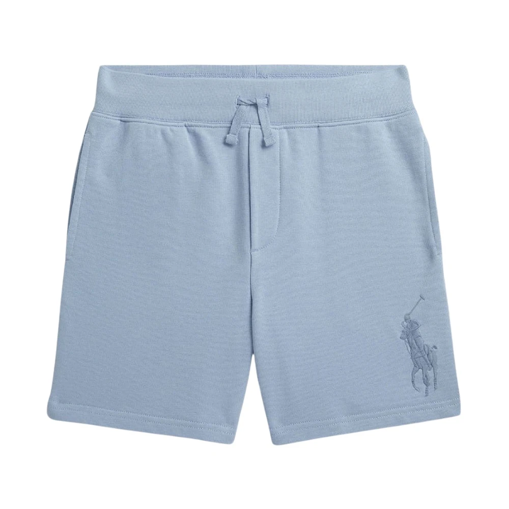 Polo Ralph Lauren Boys Blue Cotton Shorts With Logo - Shorts - S - Kids