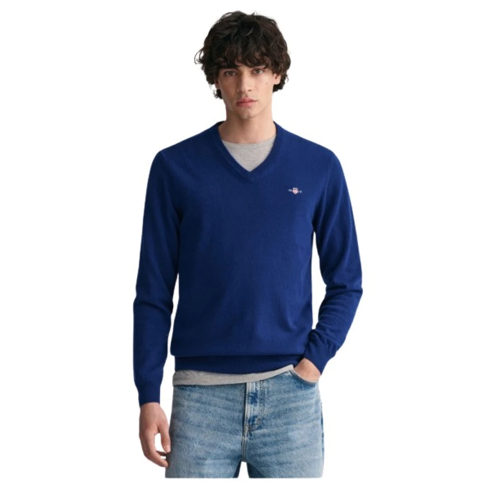 Knitwear > V-neck Knitwear - - Gant - Modalova