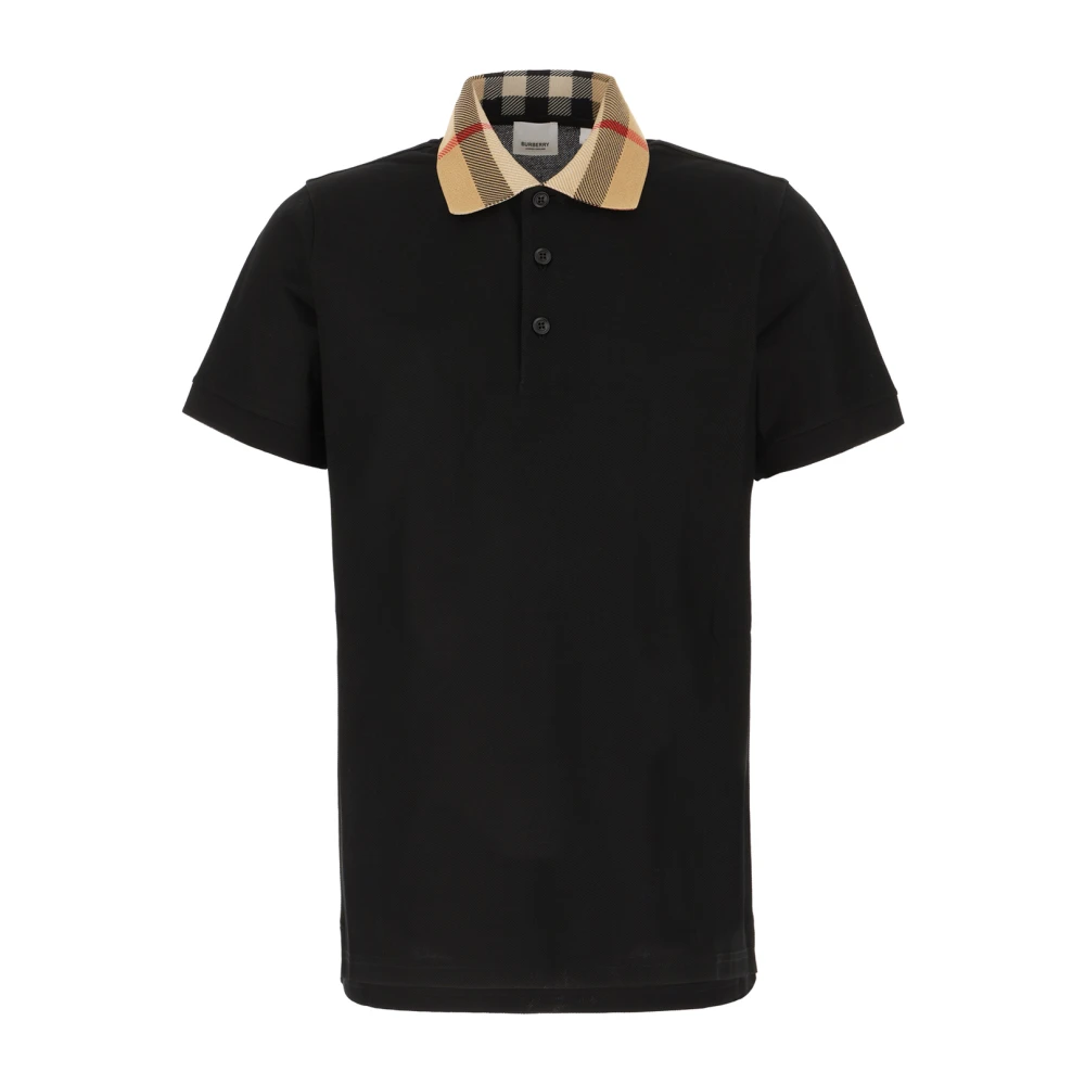 Burberry Men's Black Polo Shirts, M, Cody Polo Shirt