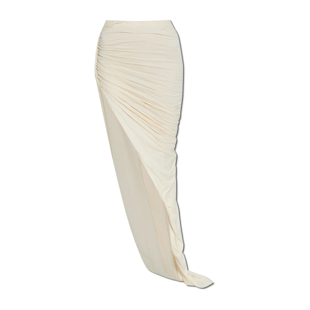 Rick Owens Gedrapeerde Rok Beige Dames