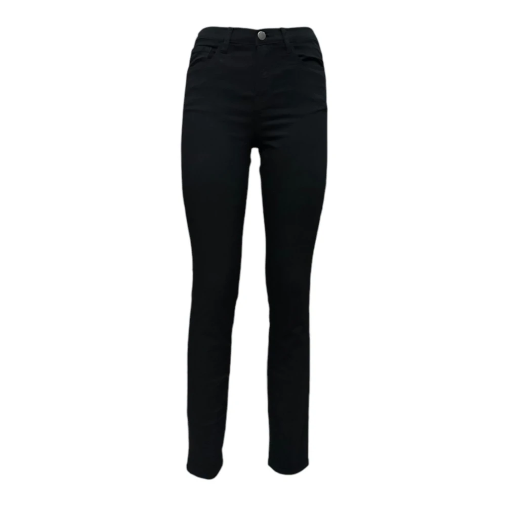Emporio Armani Zwarte Skinny Fit Denim Jeans Black Dames