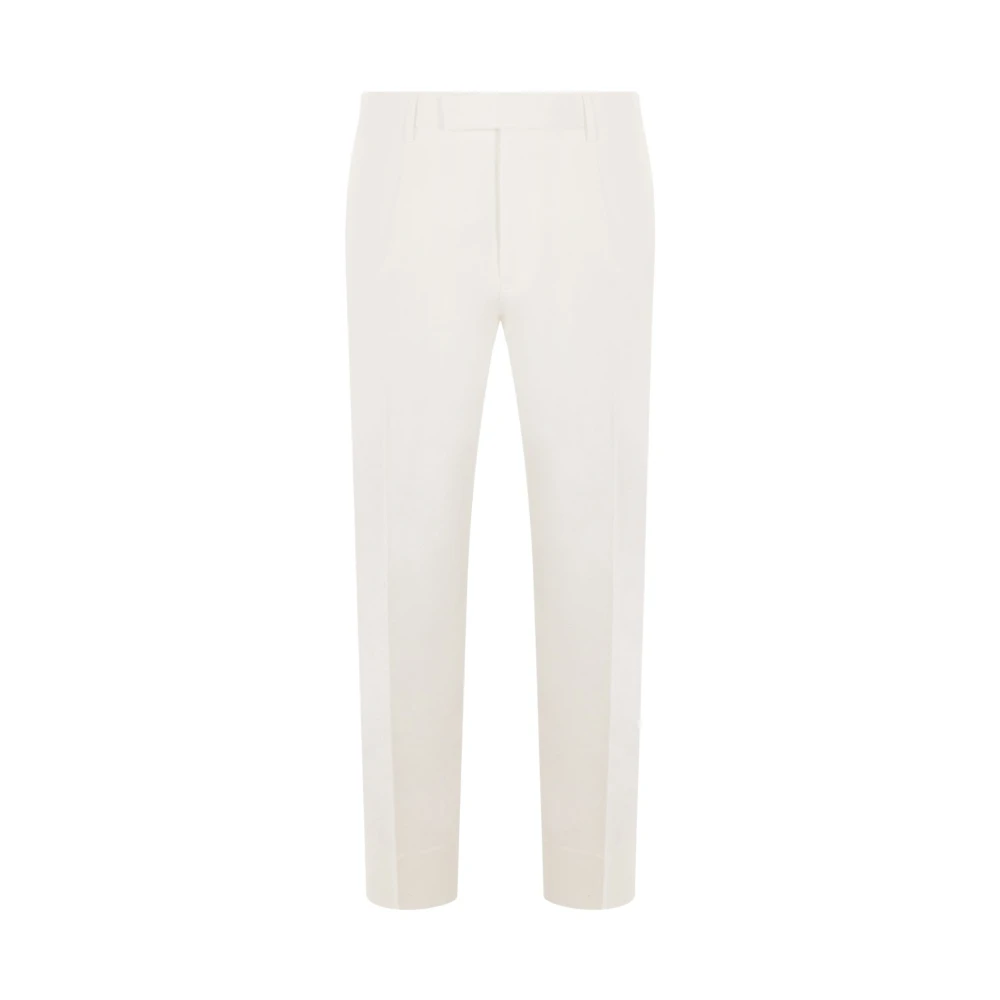 Ermenegildo Zegna Witte Straight Leg Broek White Heren