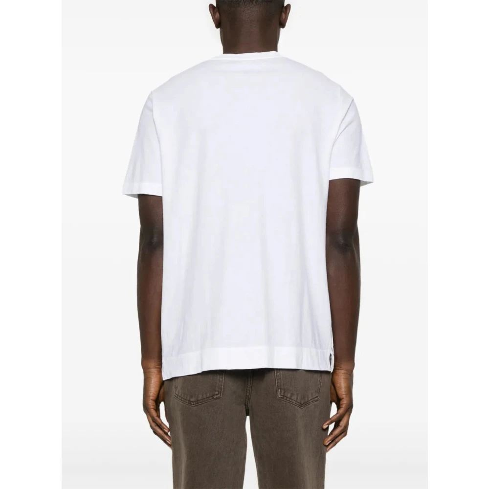 Massimo Alba Lisca Tekening T-Shirt White Heren