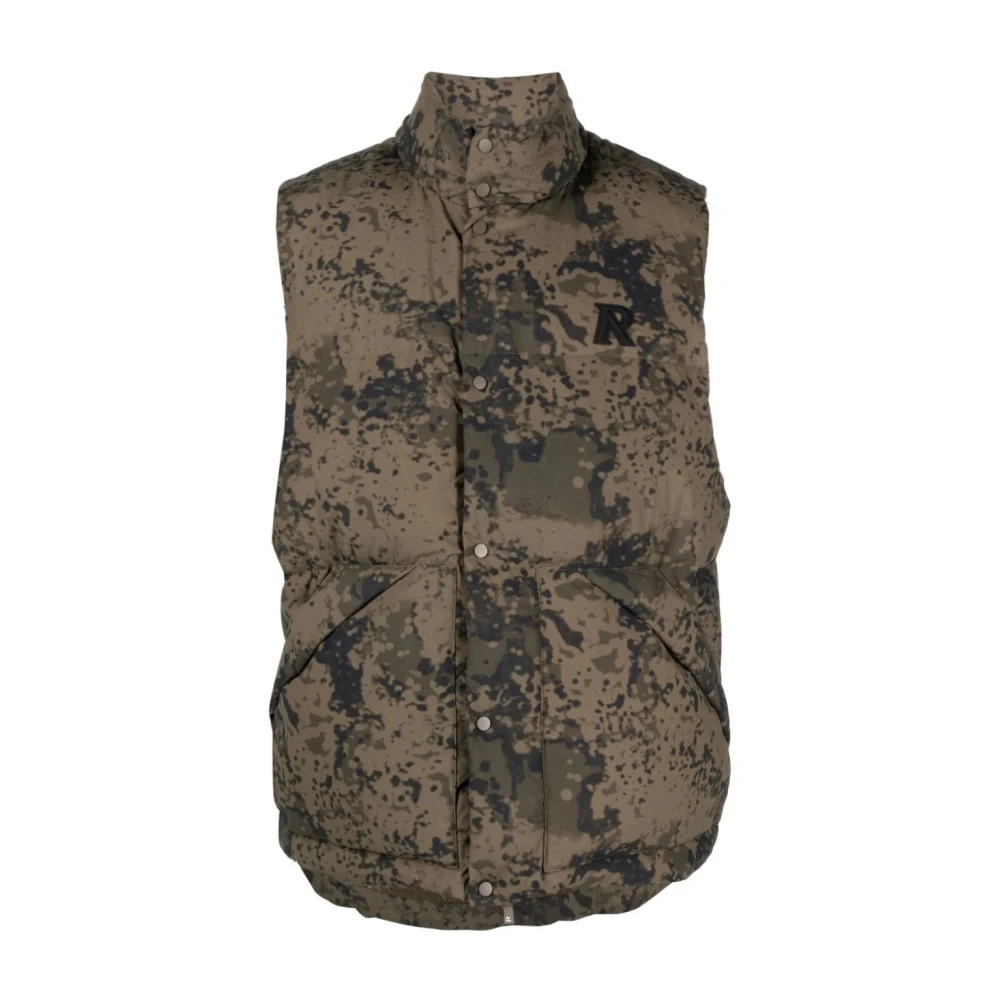 Represent Zwarte Puffer Gilet voor Mannen Green Heren