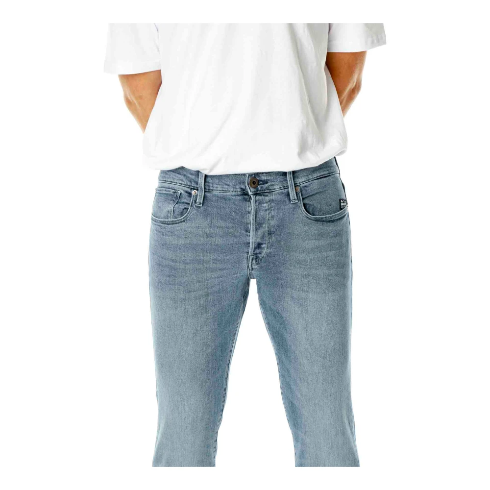 G-Star Mid Waist Tapered Fit Jeans Blue Heren