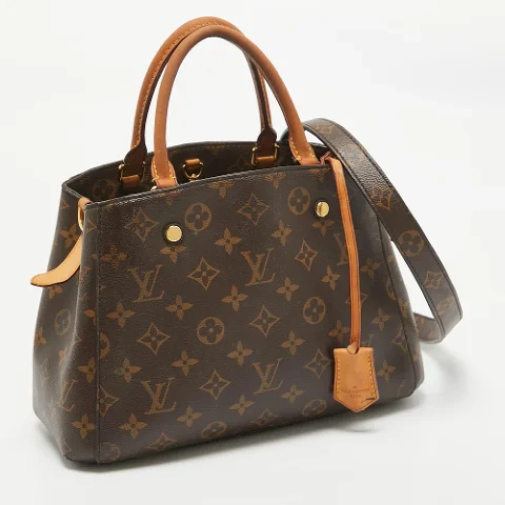 Louis Vuitton Vintage Pre-owned Leather totes Brown Dames