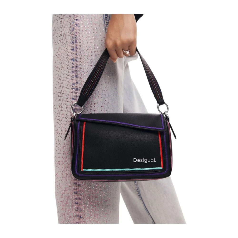 Desigual Moderne Zwarte Handtas Dames Collectie Black Dames