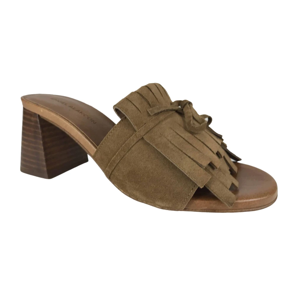 Angel Alarcon Femme Marron Chaussures, Brun, Taille: 37 Eu Mule À Talon