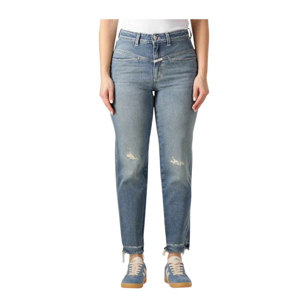 Closed Blauwe Pedal Pusher Mom Jeans Blue Dames