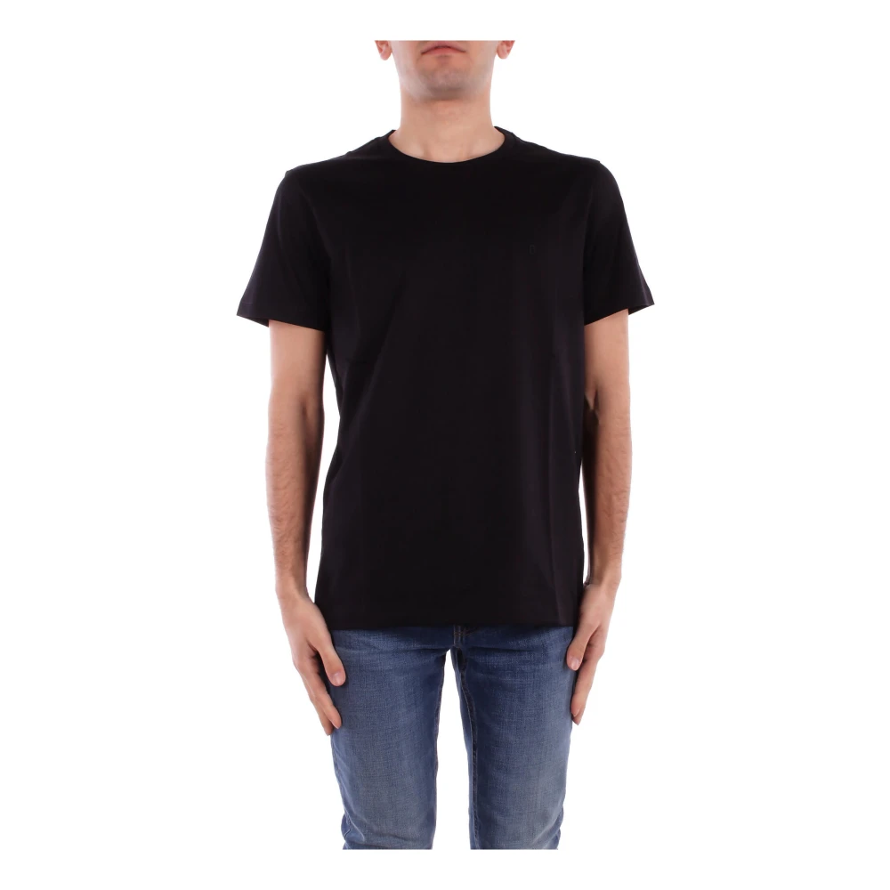 Dondup Men's Black T-Shirts, Xl, Logo Front T-Shirt