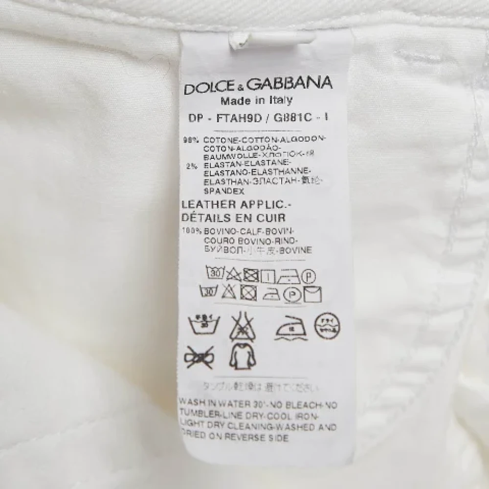 Dolce & Gabbana Pre-owned Denim jeans White Dames