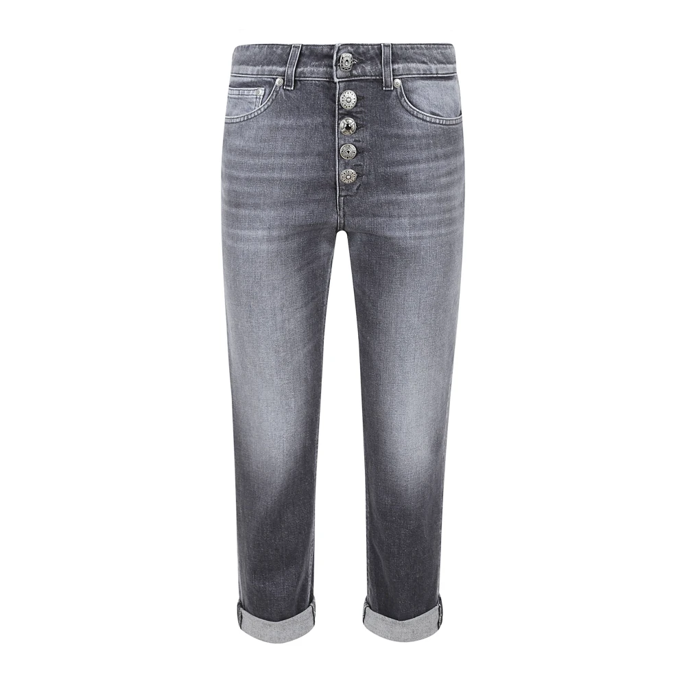 Dondup Zwarte Jeans met Sieradendetail Black Dames