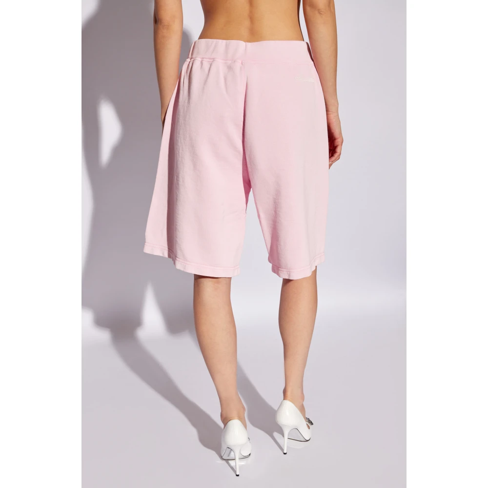 Dsquared2 Shorts met logo Pink Dames