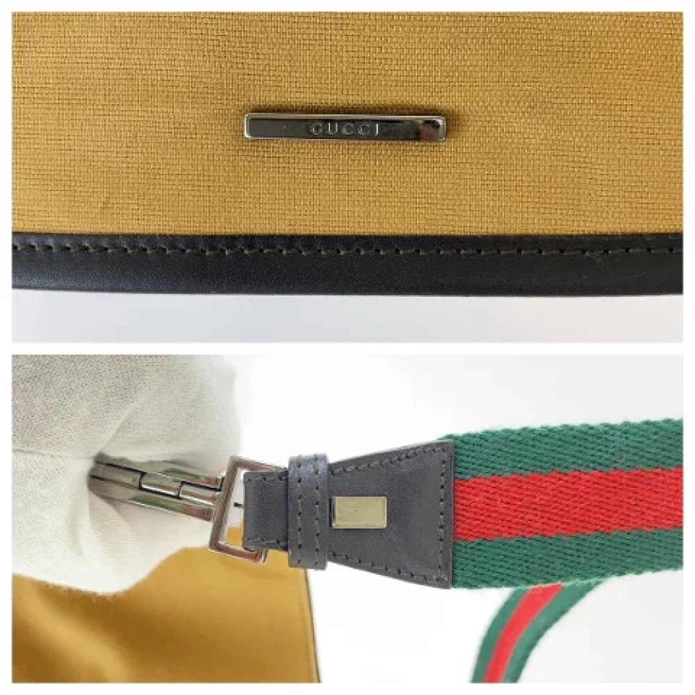 Gucci Vintage Pre-owned Canvas gucci-bags Beige Dames