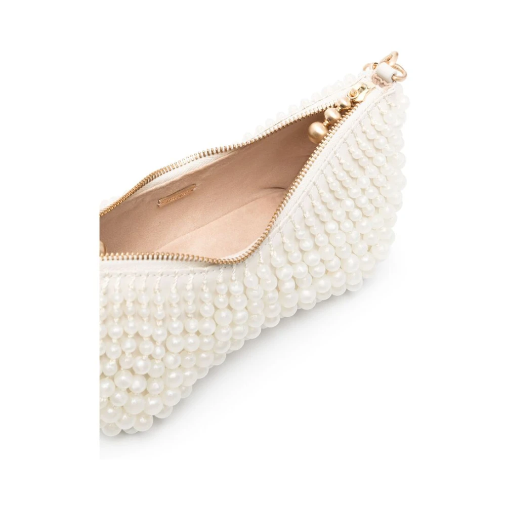 Cult Gaia Witte Schoudertas met Ritssluiting White Dames